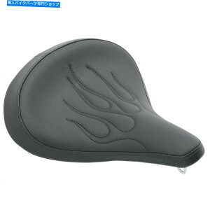 Seats �h���b�O�X�y�V�����e�B���[�W�u���b�N�r�j�[���t���[���\���V�[�g�n�[���[�J�X�^���{�o�[�`���b�p�[ Drag Specialties Large Black Vinyl Flame Solo Seat Harley Custom Bobber Chopper�y���s�A���i�z