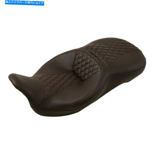 Seats n[[c[O[hXg[gOCh2009Nɂ҂̃uEhCo[̏ Brown Driver Passenger Seat Fit For Harley Touring Road Street Glide 2009-up