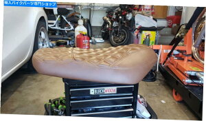 Seats ���������F�̊v�̃J�X�^���_�C�������h�X�e�b�`���}�n�Y�}50 YW50�V�[�g Beautiful brown leather Custom diamond stitched Yamaha Zuma 50 YW50 Seat�y���s�A���i�z
