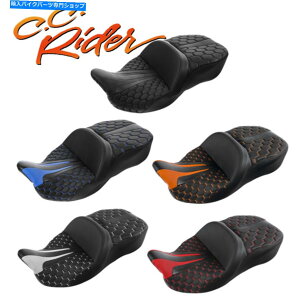 Seats C.C.C_[hCo[+n[[c[OCVOXg[gOCh2009NɓKĂ܂ C.C. RIDER Driver+Passenger Seat Fit For Harley Touring CVO Street Glide 2009-Up