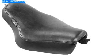 Seats Xg[J[炩ȃrj[\V[g-04-20n[[XL̃ubNyLK-356 Streaker Smooth Vinyl Solo Seat - Black Le Pera LK-356 For 04-20 Harley XL
