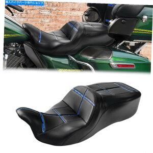 Seats n[[c[O[hGNgOChɓK2̃hCo[̏ Two-Up Driver Passenger Seat Fit For Harley Touring Road Electra Glide 09-22 19