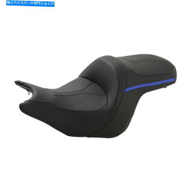 Seats Honda Goldwing Tour 2018-2021に適したブラック+ブルードライバーの助手席クッションフィット Black+Blue Driver Passenger Seat Cushion Fit For Honda Goldwing Tour 2018-2021