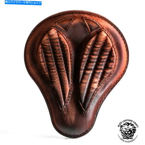 Seats {uo[`bp[JX^V[guV[gvre[WuEV2TCYm Bobber & Chopper Custom Seat "Short" Vintage Brown V2 size M
