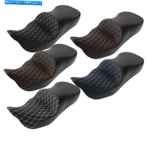 Seats n[[[hXg[gOChɃtBbgubNhCo[C_[̏ȃNbV09-22 Black Driver Rider Passenger Seat Cushion Fit For Harley Road Street Glide 09-22
