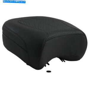 Seats }X^OubNA|XGAChqȃeNX`n[[c[O97+ Mustang Black Rear Police Air Ride Passenger Seat Textured Harley Touring 97+