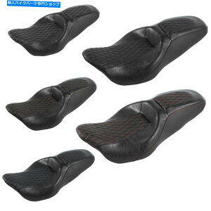 Seats hCo[q2n[[c[O[hXg[gOCh2009-2022ɓKĂ܂ Driver & Passenger 2 Up Seat Fit For Harley Touring Road Street Glide 2009-2022