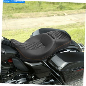 Seats ハーレーツーリングCVOストリートグライドに適したドライバーの乗客のピリオンシート09-22 Driver Passenger Pillion Seat Fit for Harley Touring CVO Street Glide 09-22