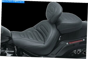 Seats ���X�^���O��`�̕W���c�[�����O���q�Ȃ̓\�t�g�A�C���̃o�b�N���X�g������Ă��܂�79335 Mustang Trapezoid Standard Touring Passenger Seats w/Backrest for Softails 79335�y���s�A���i�z