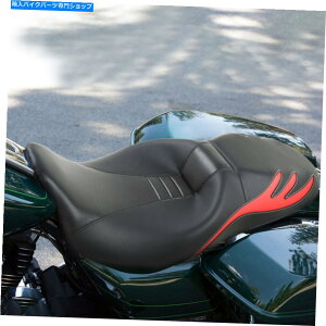 Seats hCo[q̍V[gn[[cA[CVO[hOCh09-later Driver & Passenger Black Seat Fit For Harley Touring CVO Road Glide 09-Later