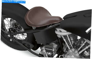 Seats �h���b�O�X�y�V�����e�B�[�Y�傫�ȃX�v�����O�\���V�[�g�u���E�����U�[�y�����[�^�[�X�e�b�` Drag Specialties Large Spring Solo Seat Brown Leather w/ Perimeter Stitch�y���s�A���i�z