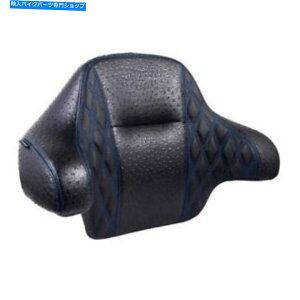 Seats ハーレー14+ツーリング用の青いカスタムステッチ付きラプターラップアラウンドバックレスト RAPTOR wrap-around backrest with Blue custom Stitching for Harley 14+ Touring