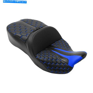 Seats n[[[hXg[gOCh2009-2022ɓKhCo[q2Ȃ̃V[gsI Driver Passenger Two Up Seat Pillion Fit For Harley Road Street Glide 2009-2022