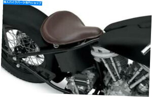 Seats �h���b�O�X�y�V�����e�B�[�Y�y�����[�^�[���X�e�b�`���ꂽ�傫�ȏt�̃\���V�[�g�u���E�����U�[ Drag Specialties Large Spring Solo Seat Brown Leather with Perimeter Stitched�y���s�A���i�z