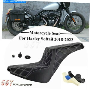Seats n[[\tgACFLSL FLDE FLHC FXBBS 2018-2022̃hCo[q2AbvV[g Driver Passenger 2-Up Seat For Harley Softail FLSL FLDE FLHC FXBBS 2018-2022