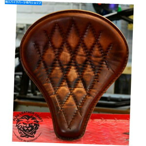 Seats �{�u�o�[�`���b�p�[�J�X�^���\���V�[�g�u�����O�n���h�V���[�����B���e�[�W�u���E��V3�v�T�C�Ylong-xs/1 Bobber Chopper Custom Solo Seat Long handsewn vintage brown V3 size Long-XS/1�y���s�A���i�z