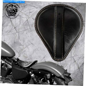 Seats t[HDX|[cX^[04-20 meate black̃{uo[`bp[JX^Th\V[g Bobber Chopper Custom Saddle solo seat on frame HD Sportster 04-20 Moiety black