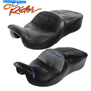 Seats C.C.C_[hCo[+n[[c[OGNg[hOCh09-21ɓKĂ܂ C.C. RIDER Driver+Passenger Seat Fit For Harley Touring Electra Road Glide 09-21