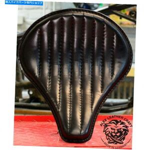 Seats �{�u�o�[�`���b�p�[�J�X�^���\���V�[�g�u�����O�n���h�V���[���u���b�NV2�v�T�C�Y��XS/1 Bobber Chopper Custom Solo Seat Long handsewn black V2 size Long-XS/1�y���s�A���i�z