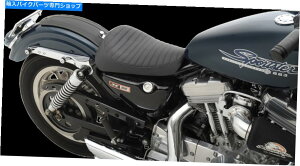Seats DSubNrj[NVbNXeb`Ez HD Sportster 883 1986-2003p}Eg\V[g DS Black Vinyl Classic Stitch EZ Mount Solo Seat for HD Sportster 883 1986-2003