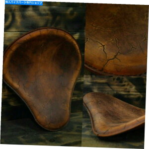 Seats �{�o�[�`���b�p�[�J�X�^���\���V�[�g�u�r���e�[�W�u���E���G���N�g���b�N�v�T�C�Yxl Bobber Chopper Custom Solo Seat Vintage brown electric size XL�y���s�A���i�z