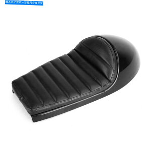 Seats ���B���e�[�W�u���b�N�t���b�g�n���v�x���`�J�t�F���[�T�[�̂��߂̃J�X�^���X�N�����u���[�V�[�g�T�h��BLK EP Vintage Black Flat Hump Bench Custom Scrambler Seat Saddle For Cafe Racer BLK EP�y���s�A���i