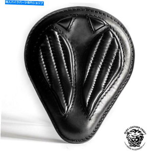Seats �{�u�o�[�`���b�p�[�J�X�^���\���V�[�g �h���b�v�u���b�NV2�T�C�Ym/1 Bobber Chopper Custom Solo Seat Drop Black V2 size M/1�y���s�A���i�z