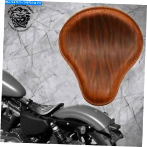 Seats t[n[[X|[cX^[04-20RjbÑ{bo[`bp[Th\V[g Bobber Chopper Saddle solo seat on frame Harley Sportster 04-20 Wrinkle Cognac