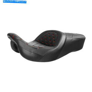 Seats ubN+bhhCo[ƃn[[c[OgCOCh2009-2022ɓKĂ܂ Black+ Red Driver &Passenger Seat Fit For Harley Touring Tri Glide 2009-2022