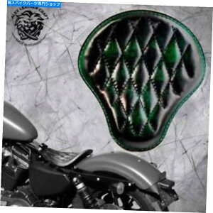 Seats t[n[[X|[cX^[04-20GhV3̃{obp[`bp[Th\V[g Bobber Chopper Saddle solo seat on frame Harley Sportster 04-20 Emerald V3