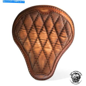 Seats �{�u�o�[�`���b�p�[�J�X�^���\���V�[�g�r���e�[�W�u���E�����O�W���A���[V3�T�C�YXS/1 Bobber Chopper Custom Solo seat Vintage Brown Luxury V3 size XS/1�y���s�A���i�z