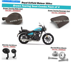 Seats ���C�����G���t�B�[���h�u�u���E���c�[�����O�V�[�g�R���{�p�b�N4  Meteor 350  Royal Enfield Brown Touring Seat Combo Pack of 4 Meteor 350�y���s�A���i�z