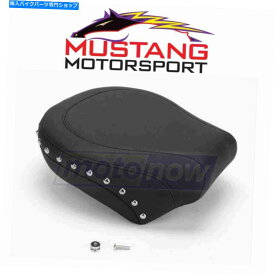 Seats マスタングは2006年から2007年のハーレーデイビッドソンFXST HYのための埋め込み止め後部座席 Mustang Studded Recessed Rear Seat for 2006-2007 Harley Davidson FXST hy