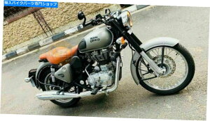 Seats Royal Enfield Machismo 500�̂��߂̃X�^�C���b�V���ȃN���X�N���[�U�[�V�[�g�^���u���E���V���O�����C�_�[ Stylish Cross Cruiser Seat Tan Brown Single Rider For Royal Enfield Machismo 500