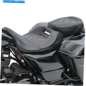 Seats �n�[���[���[�h�L���O�X�y�V����17-21�h���C�o�[��qRH3�̍��� Seat for Harley Road King Special 17-21 Driver Passenger RH3�y���s�A���i�z