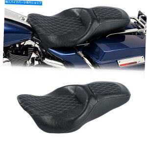 Seats n[[c[OCVO[hXg[gOCh2009-2022ɓKhCo[̏ Driver Passenger Seat Fit For Harley Touring CVO Road Street Glide 2009-2022