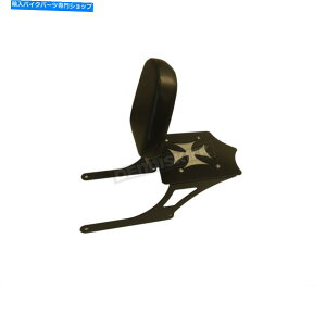 Seats BDDubNNXVV[o[2AbvV[gp̉וbNobNXg-101-037-506 BDD Black Cross Sissy Bar w/Luggage Rack & Backrest for 2-Up Seats - 101-037-506