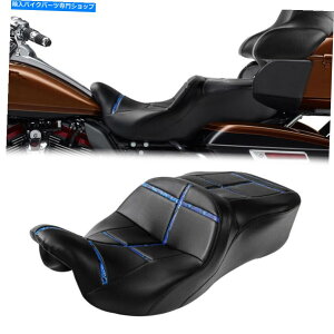 Seats n[[c[O[hXg[gOCh2009-2023ɓK2AbvhCo[̏ 2-Up Driver Passenger Seat Fit For Harley Touring Road Street Glide 2009-2023