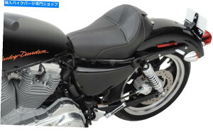 Seats ハーレー807-11-0042のバックレストオプション付きサドルメンドミネーターソロシート Saddlemen Dominator Solo Seat with Backrest Option for Harley 807-11-0042
