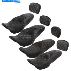 Seats ubNhCo[̏+n[[[hXg[gOChɃtBbgVV[o[pbh09-22 Black Driver Passenger Seat+Sissy Bar Pad Fit For Harley Road Street Glide 09-22