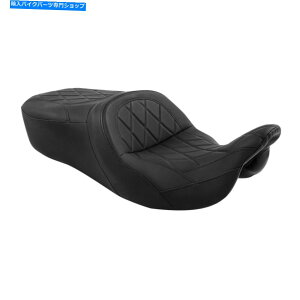 Seats �n�[���[���[�h�O���C�h /�g���C�O���C�h�Ƀt�B�b�g���鍕�������s�[�X�h���C�o�[�̏���� Black One Piece Driver Passenger Seat Fit For Harley Road Glide /Tri Glide 09-up�y���s�A���i�z