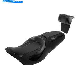 Seats �n�[���[���[�h�L���O�O���C�h�ɓK���������h���C�o�[�̏���ȂƏ���ȃp�b�h14-22 Black Driver Passenger Seat & Passenger Pad Fit For Harley Road King Glide 14-22�y���s�A���i�z