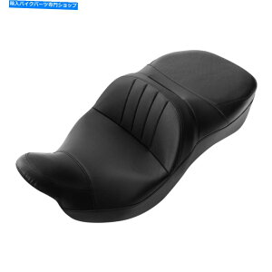 Seats n[[c[OXg[gOChɃtBbg2̃hCo[Ə Two-Up Driver & Passenger Seat Fit For Harley Touring Street Glide 09-22 Black