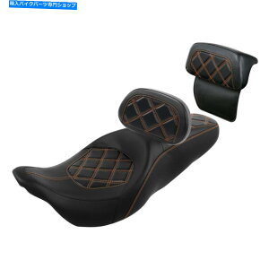 Seats ハーレーツーリングロードキング2014-2022に適したドライバーの助手席&バックレスト Driver Passenger Seat & Backrests Fit For Harley Touring Road King 2014-2022