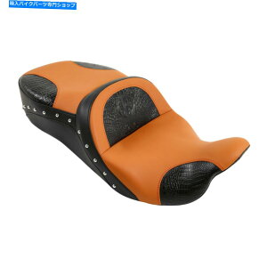 Seats n[[Xg[gOChɃtBbgubNIWs[XhCo[̏09-22 Black Orange One Piece Driver Passenger Seat Fit For Harley Street Glide 09-22