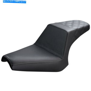 Seats Th}XebvAbv2AbvV[g - AeBXXeb`ijY13-16-173 Saddlemen Step Up 2-Up Seat - Rear Lattice Stitched (Black) Y13-16-173