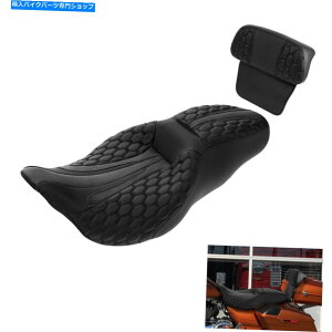 Seats ハーレーストリートグライド2014-2022 2019に適した黒いドライバーの助手席バックレスト Black Driver Passenger Seat Backrest Fit For Harley Street Glide 2014-2022 2019