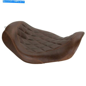 Seats }X^O76706n[[_Cî߂̒F̊炩ȃChgbp[hCo[\V[g06-17 Mustang 76706 Brown Smooth Wide Tripper Driver Solo Seat for Harley Dyna 06-17