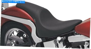 Seats vf^[X[XSRU[2AbvV[g-84-99n[[\tgAC̃ubN0802-0927 Predator Smooth SR Leather 2-Up Seat - Black 0802-0927 For 84-99 Harley Softail