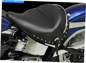 Seats }X^ÓACh\V[gn[[05-17 flstnU΂߂܂ MUSTANG Studded Wide Solo Seat HARLEY 05-17 FLSTN